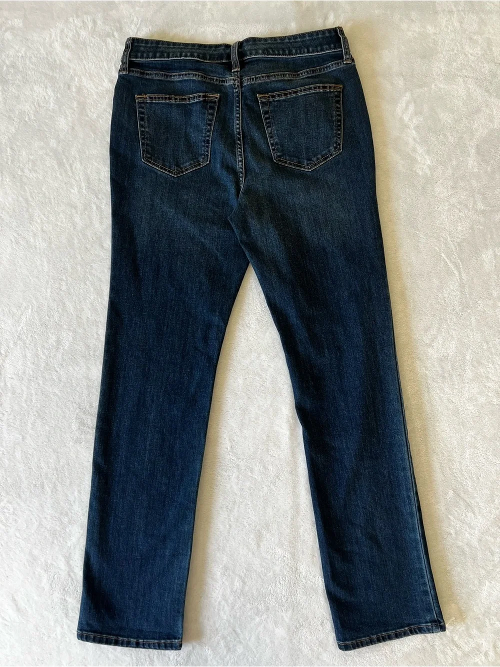 St. John's Bay Dark Wash Straight Leg Jeans Size 8